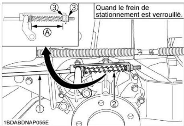 KUBOTA ZG227A354 - Vérification du ressort du frein - 1