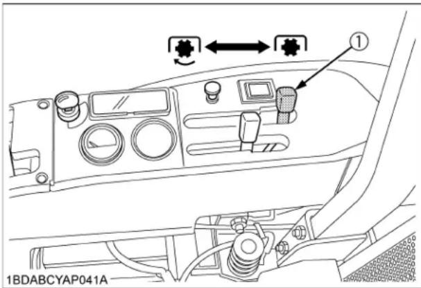 KUBOTA ZG227LA360 - Levier de la PDF - 1