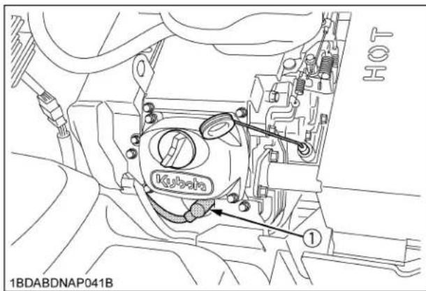 KUBOTA ZG227LA360 - ■Vérification de l'écartement & de la condition des bougies d'allumage - 1