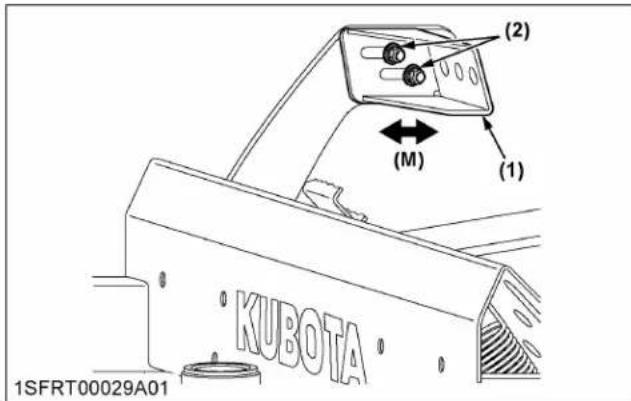 KUBOTA Z726XKW360 - Réglage de la pédale de levage de la tondeuse - 1
