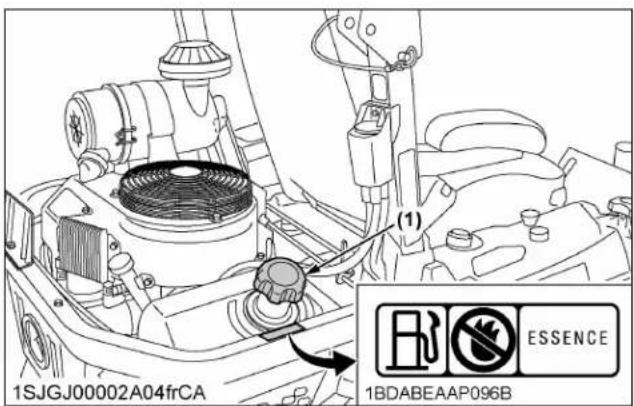 KUBOTA Z723 - Emploi de l'essence mélangee à l'alcool - 1