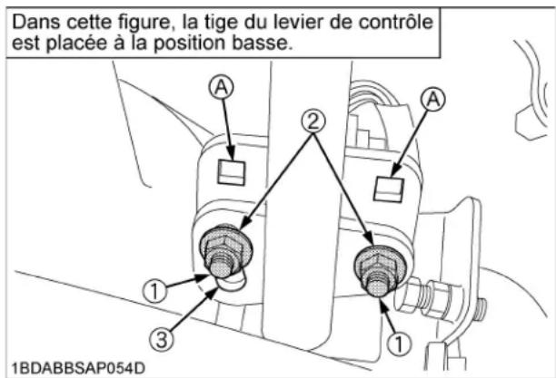 KUBOTA ZG327RPA360R - Position du levier (Haut ou Bas) - 1