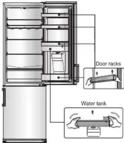 Door racks Water tank