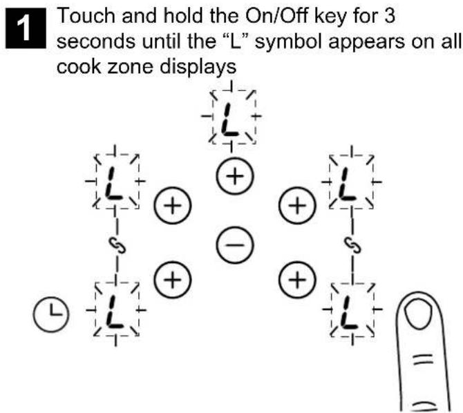 BELLING Cookcentre 100 - To activate child lock - 1