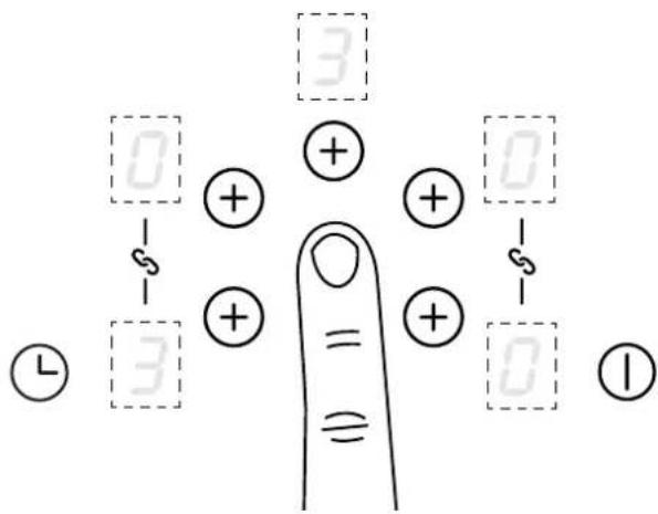 BELLING Cookcentre 100 - Tenere premuto il tastinge centrale meno - 1