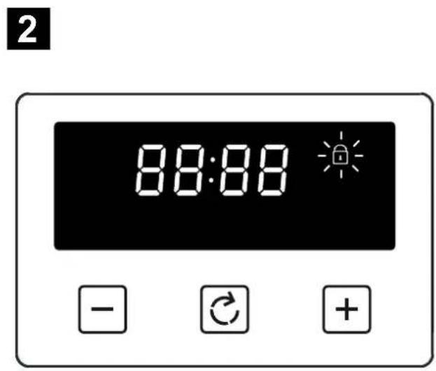 BELLING Cookcentre 100 - Het activeren/deactiveren van de toetsenblokkering - 2