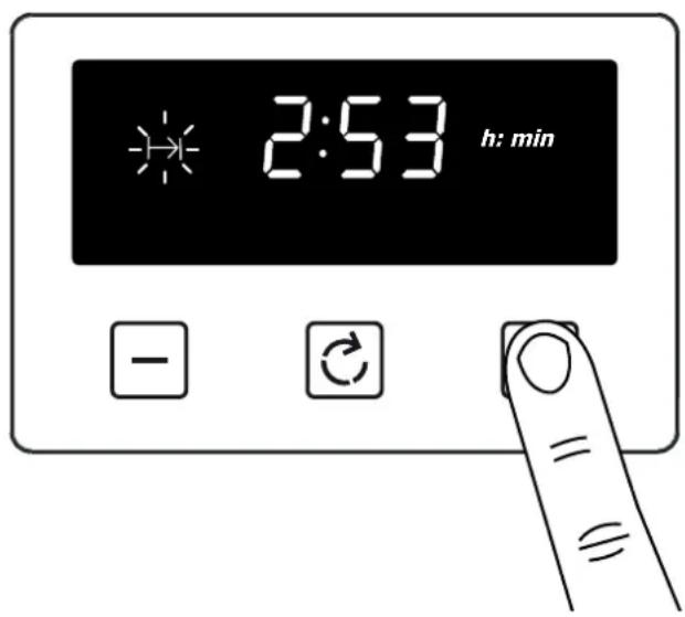 BELLING Cookcentre 100 - Inställing av tillagningstid (tidsperioden ugnen arbetar) für halvautomatisch tillagning - 2