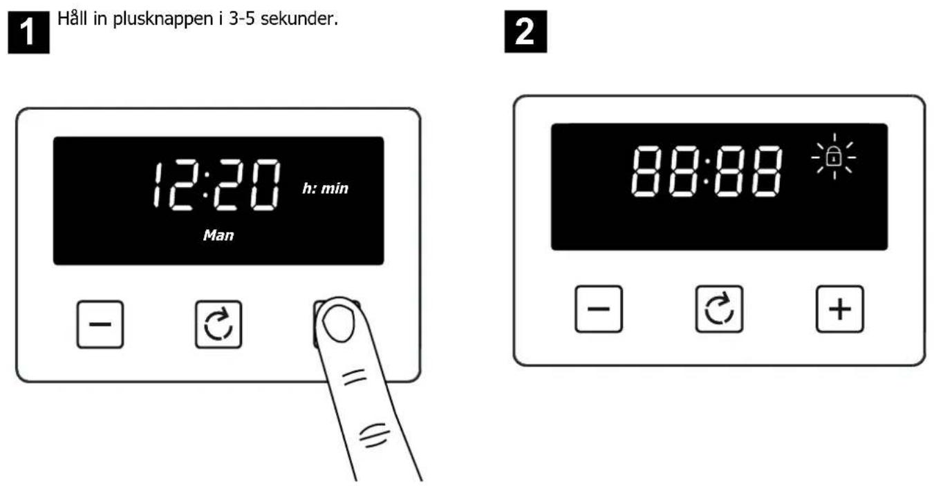 BELLING Cookcentre 100 - Aktivera/inaktivera knaplås - 1
