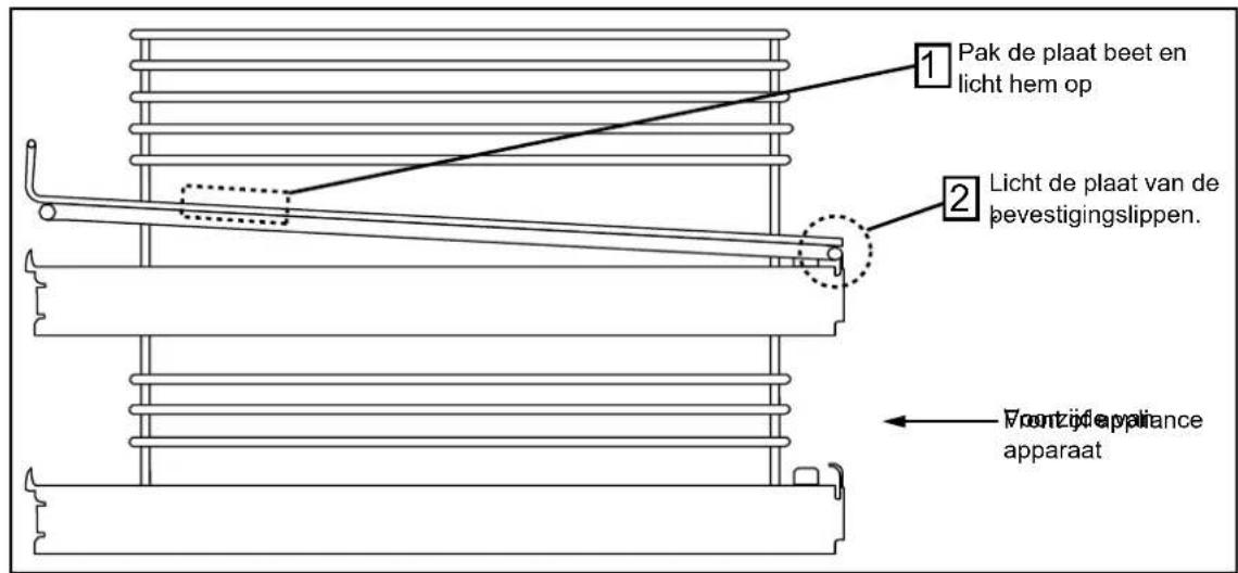 BELLING Cookcentre 100 - Het verwijderen van telescopische bakplaten (indien gemonteerd) - 1