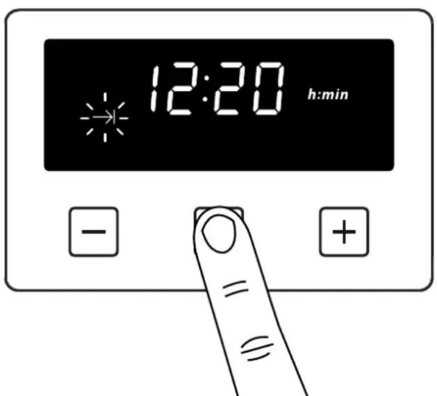 BELLING Cookcentre 100 - Réglage de la fin du temps de cuisson (régler une durée au bout de laquelle le four s'arrête) - 1