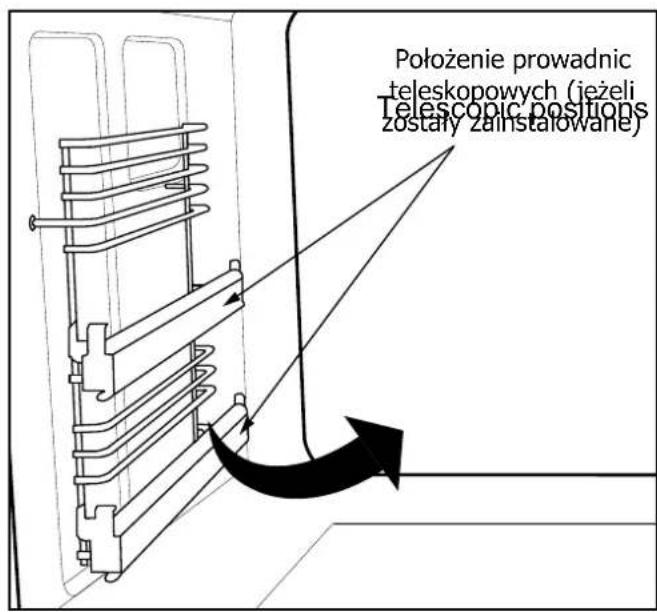 BELLING Cookcentre 100 - Zdejmowanie prowadnic do rusztów - 1