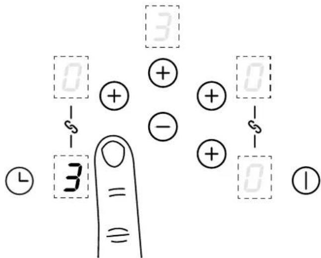 BELLING Cookcentre 100 - Tenere premuto il tastinge centrale meno - 4