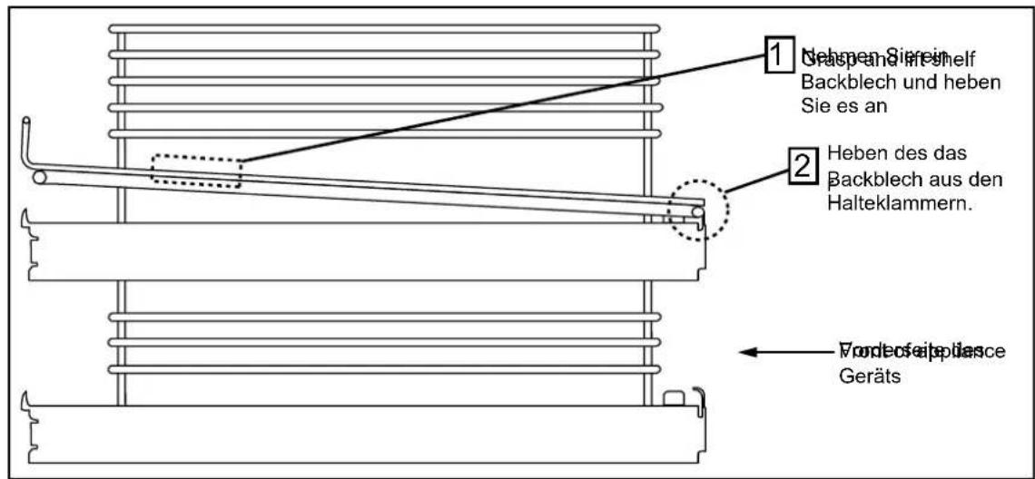 BELLING Cookcentre 100 - Telescopschienen entfernen (falls eingesetzt) - 1