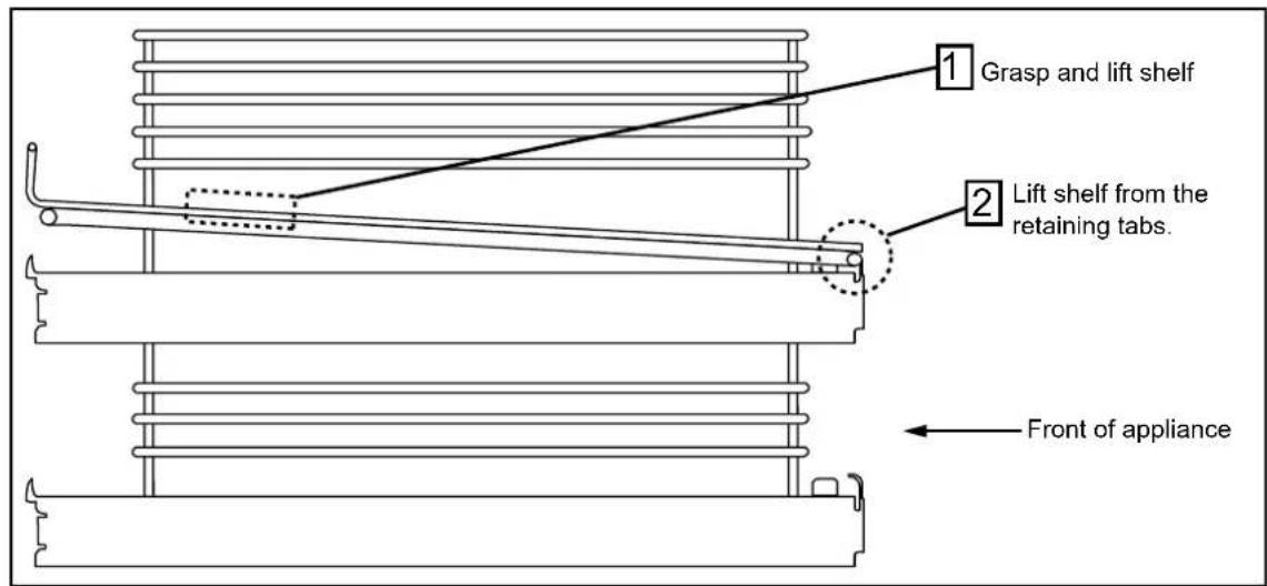 BELLING Cookcentre 100 - Removing Telescopic shelves (if fitted) - 1