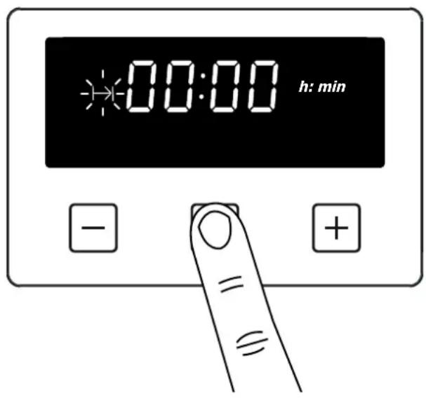 BELLING Cookcentre 100 - Inställing av tillagningstid (tidsperioden ugnen arbetar) für halvautomatisch tillagning - 1
