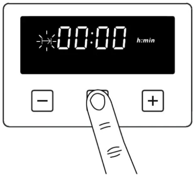 BELLING Cookcentre 100 - Het instellen van de bereidingsstijd (de tijsduur dat de oven in bedrijf is) - 1