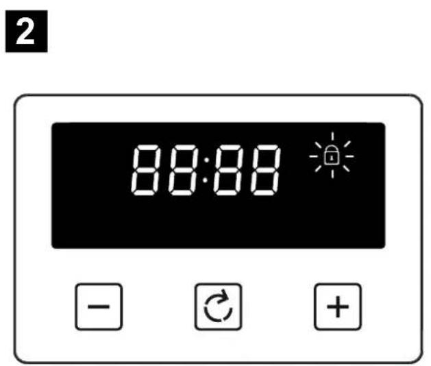 BELLING Cookcentre 100 - Włączanie/wyłączanieblokady przycisków - 2