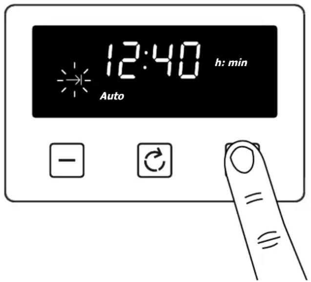 BELLING Cookcentre 100 - Ställa in sluttden für tillagningen (ställ in en tid für ugnen darüber den skå stängas av) helautomatiskt - 2