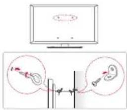 LG AMST19CD - Befestigen des TV-Gerätes an einer Wand - 1