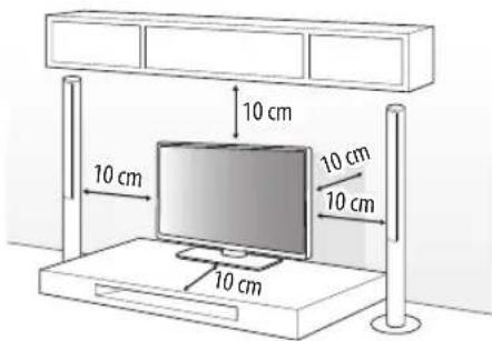 LG AMST20BB - Aufstellung auf einem TV-Tisch oder sonstigen Möbeln - 1