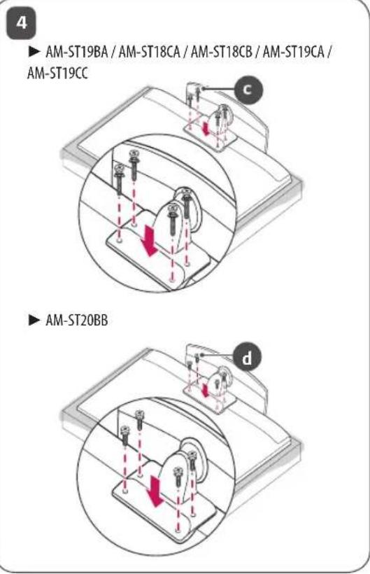 LG AMST20BB - How to Assemble the Stand - 5