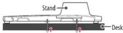 LG AMST20BB - Attaching the TV to a Desk - 2