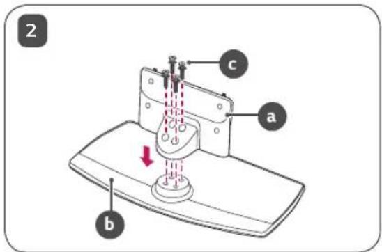 LG AMST20BB - How to Assemble the Stand - 3