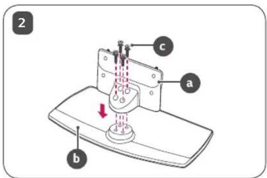 LG AMST20BB - Comment assembler le support - 3
