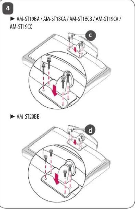 LG AMST20BB - Comment assembler le support - 5
