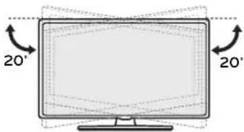 LG AMST20BB - Einstellen des Fernsehers für einen optimalen Blickwinkel - 1