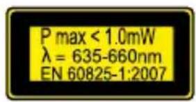 POWERFIX Z31697A - Danger from laser radiation - 2