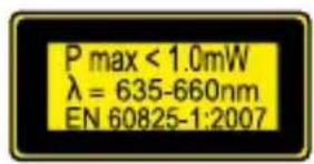POWERFIX Z31697A - Lasersäteilyn aiheuttama vaara - 2