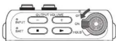 ZOOM F2BT - Mise sous tension - 1