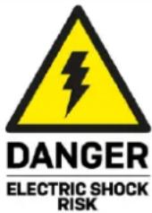 DANGER ELECTRIC SHOCK RISK