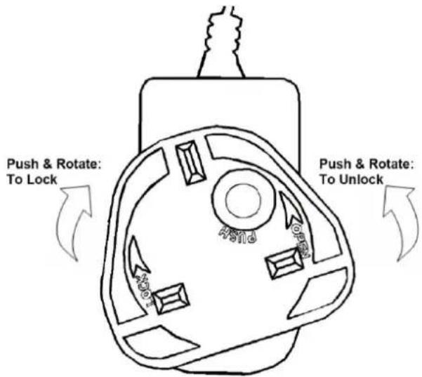 Push & Rotate: To Lock Push & Rotate: To Unlock