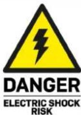 DANGER ELECTRIC SHOCK RISK