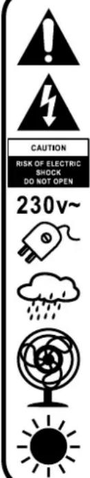 ROADSTAR HRA9D+BT - UPOZORNĚNÍ - 1