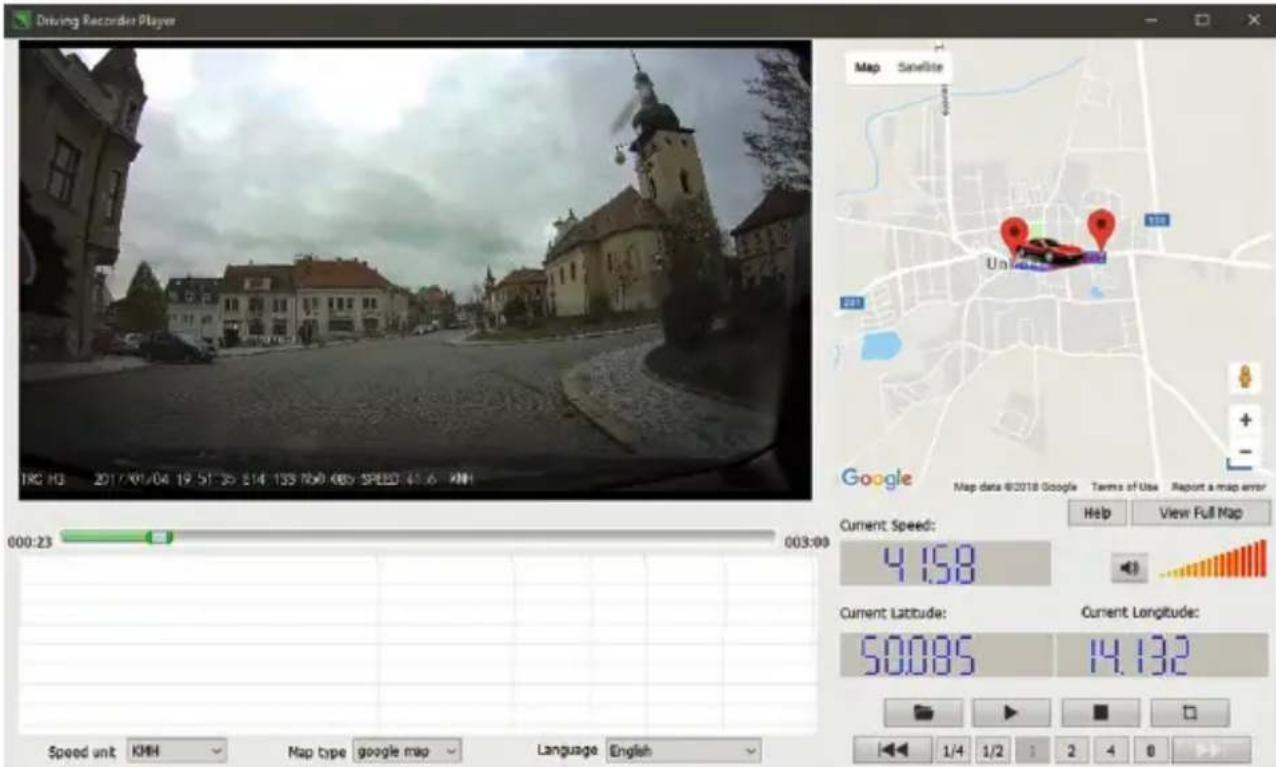 Driving Recorder Players TRG H3 2017/01/04 19:51:35 214:135 700 085 SPEED 41.6 KH Map Satellite Google Map data ©2018 Google Terms of Use Report a map error Help View Full Map Current Speed: 4.158 Current Latitude: Current Longitude: 50.085 14.132 Speed unit KHH Map type google map Language English 1/4 1/2 2 4 6
