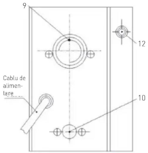 9 Cablu de alimen- lare 12 10