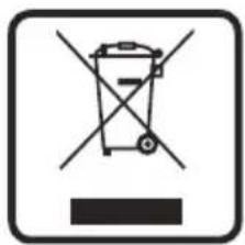 Prohibition sign with crossed-out trash bin and no waste symbol