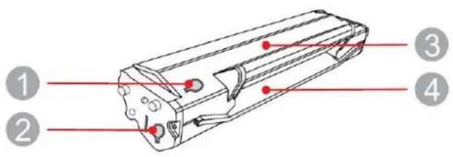 PANTUM P2518 - Structure des cartouches de toner à remplacer - 1