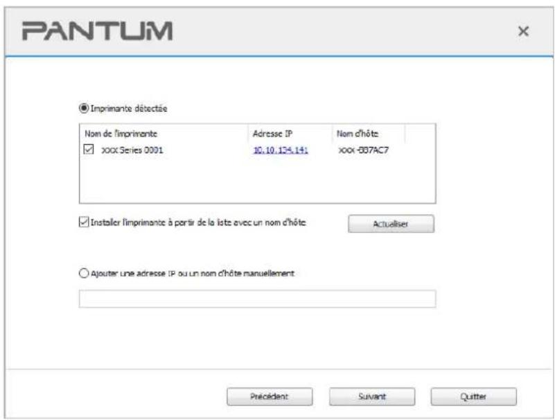 PANTUM P2518 - Installer par le mode de connexion de réseau câblé (adaptateur pour les appareils de réseau câblé) - 3