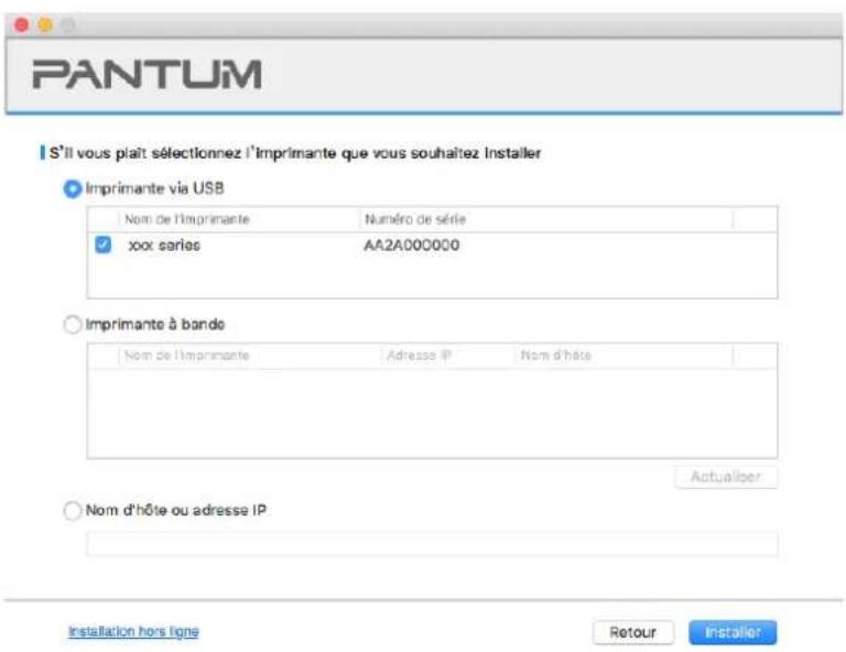 PANTUM P2518 - Installation par câble USB - 2