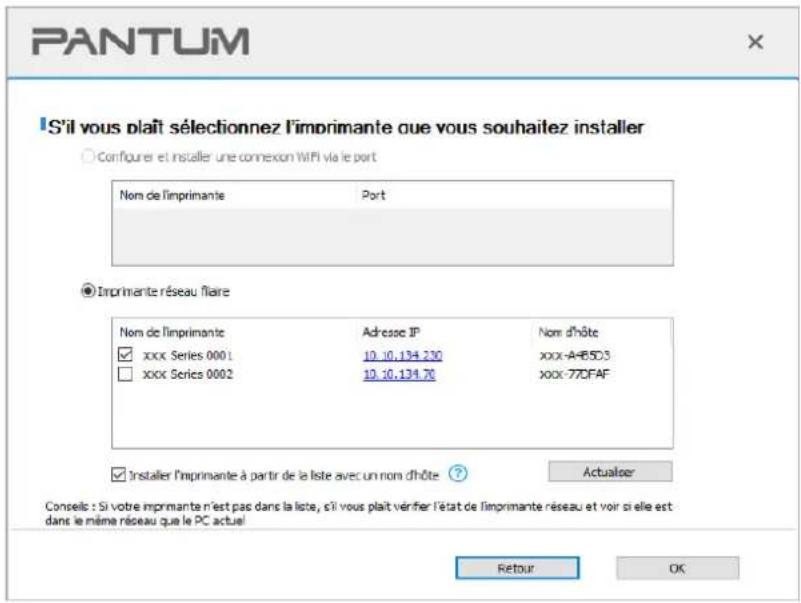 PANTUM P2518 - Connecter l'imprimante via un réseau filaire - 5