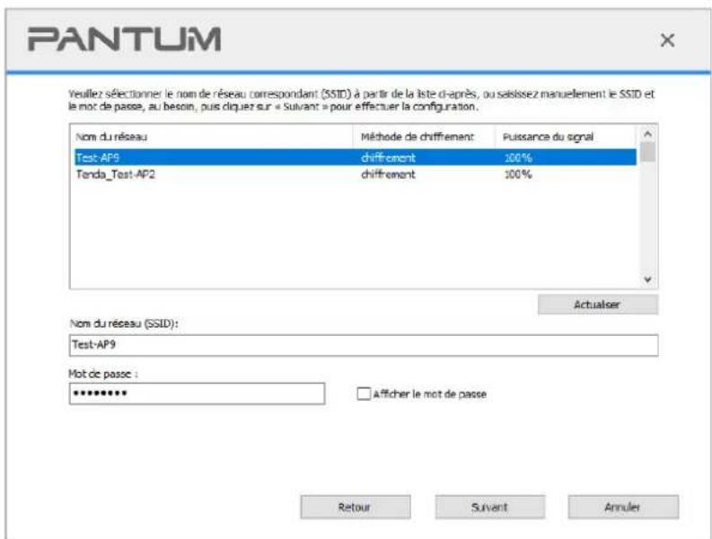 PANTUM P2518 - Méthode de configuration d'outil de réseau sans fil - 4
