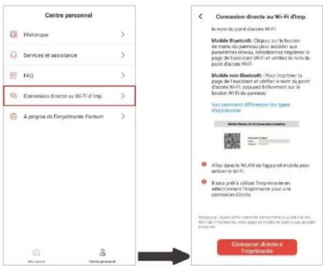 PANTUM P2518 - ajouter l'imprimante par connexion directe - 1