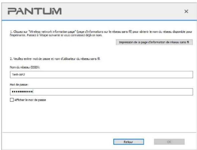 PANTUM P2518 - Méthode de configuration d'outil de réseau sans fil - 6
