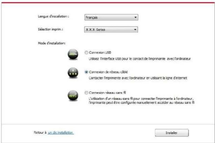 PANTUM CM1100DN - Installer par le mode de connexion de ré seau câ blé - 2