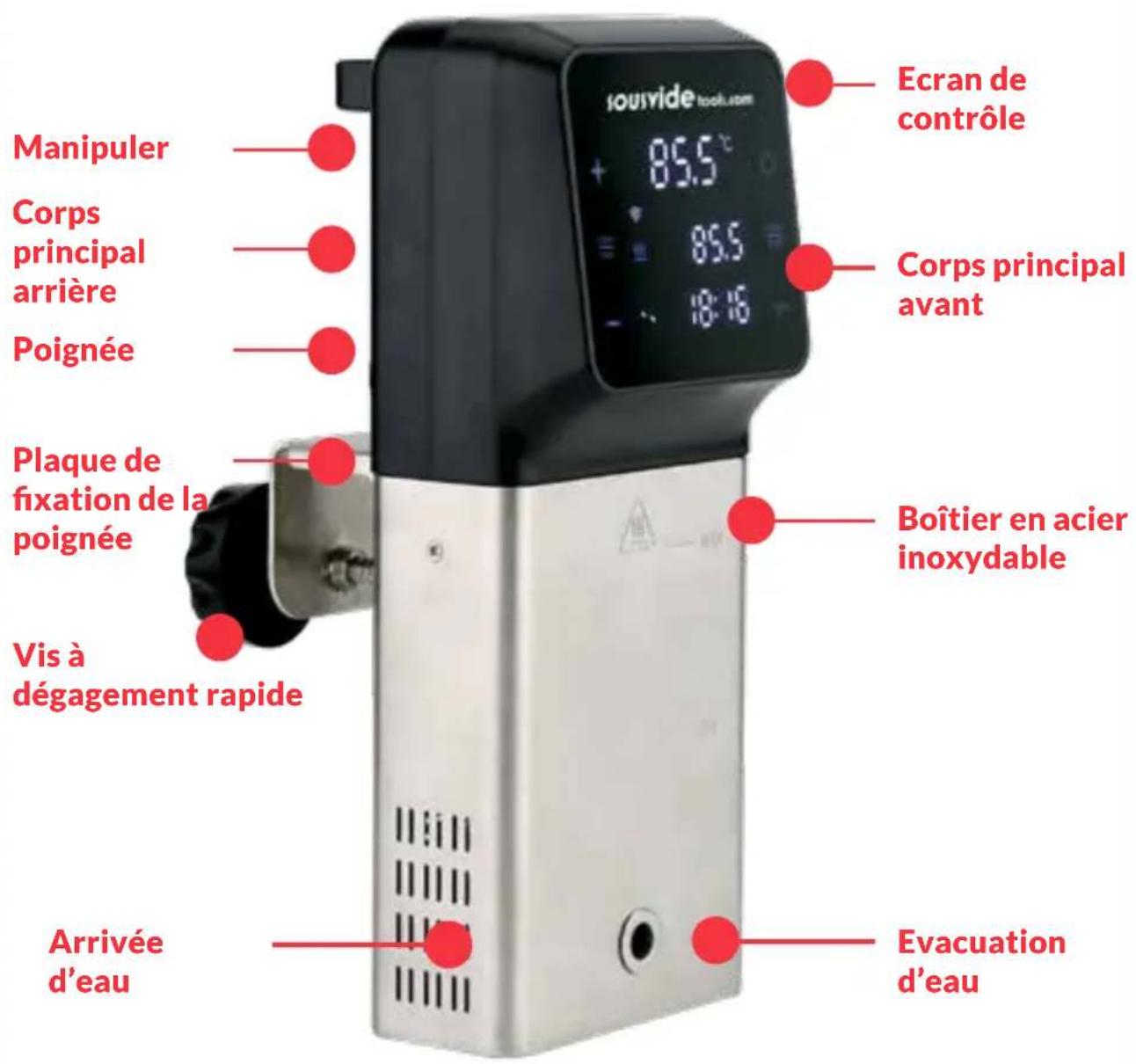 SousVideTools 222638 - SCHÉMA DE L'APPAREIL - 1
