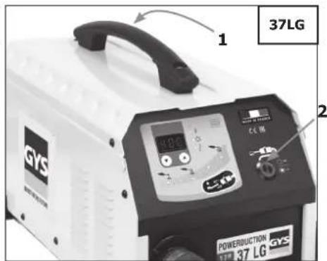 GYS Powerduction 39LG - 37LG (si option chariot / if trolley option) - 10